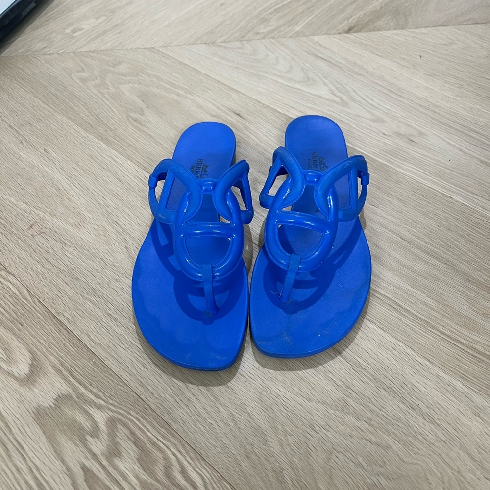 Hermes Blue Women's Sandals size 39